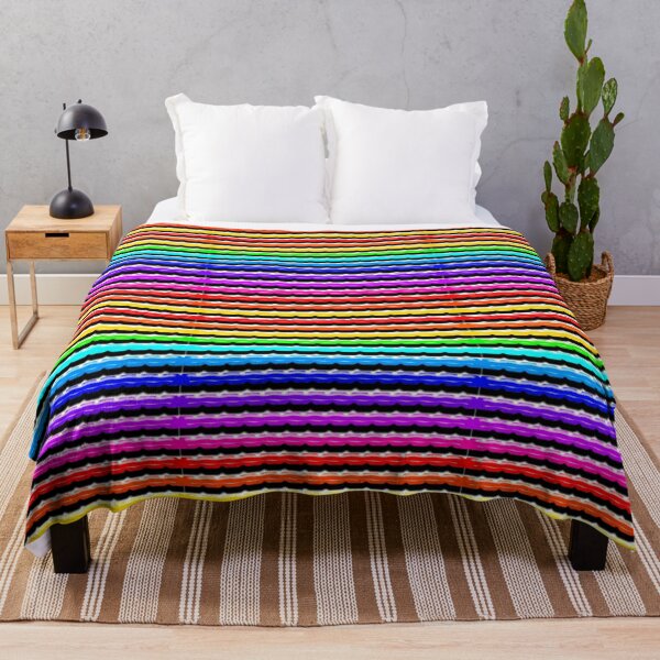 Item preview, Rainbow colored patterned lines with textures and shadows designed and sold by With My Hands By K.