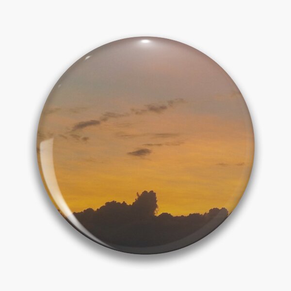 Item preview, Pink orange sunset and grey clouds designed and sold by PrakritiPrints.