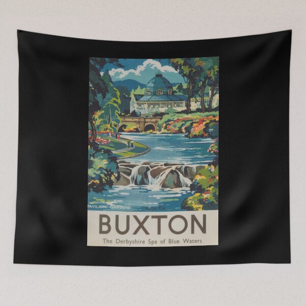 Item preview, Buxton vintage travel poster designed and sold by stickart-marek.