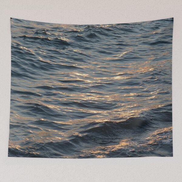 Item preview, wavy surface of the sea at sunset designed and sold by Mike Kiev art.