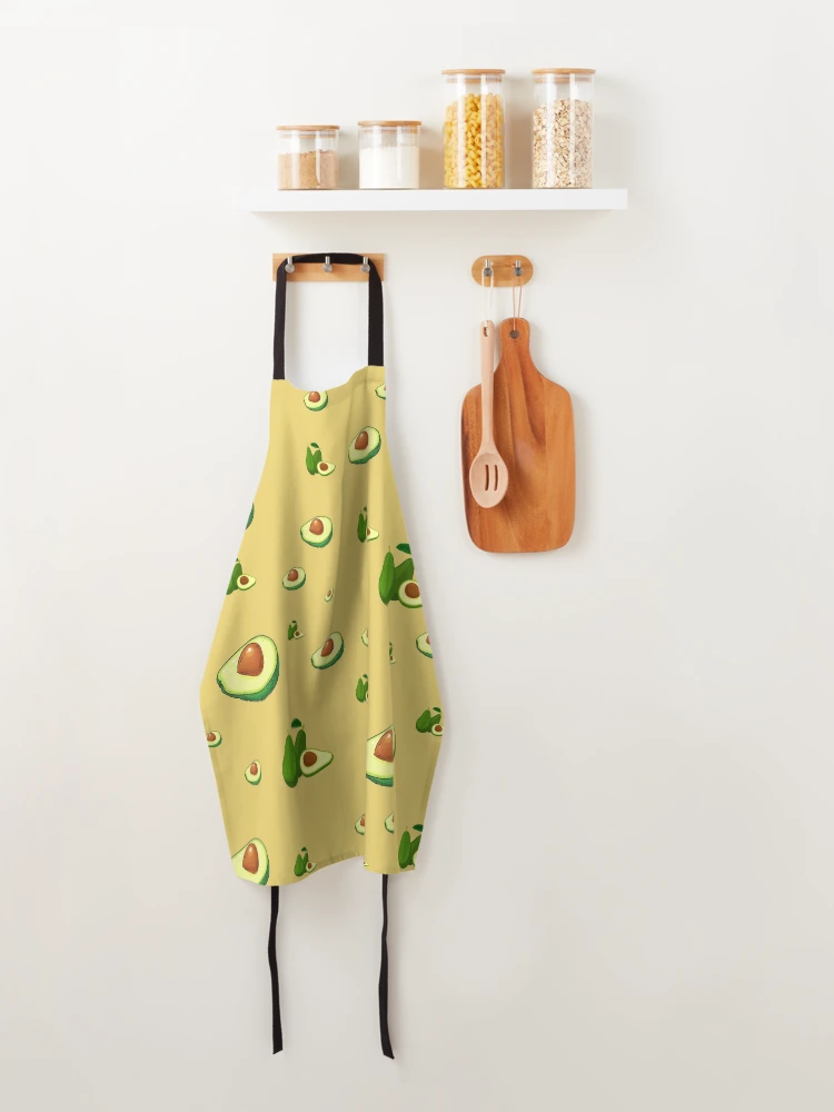 Thumbnail 4 of 6, Apron, Avocado Pattern Design designed and sold by JustCreativity.