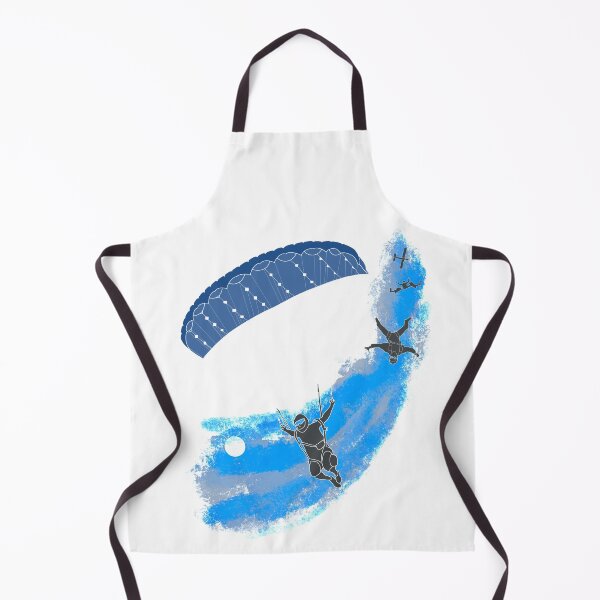 Item preview, Multiple skydivers on blue swoosh designed and sold by FatSlugDesigns.