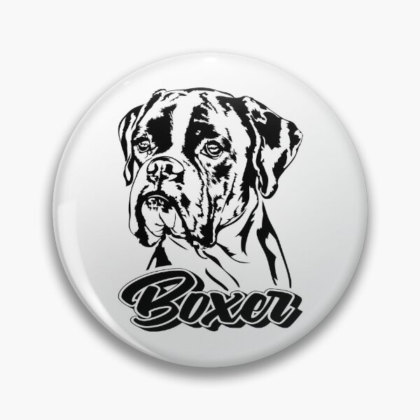Item preview, Funny german boxer dog canine portrait designed and sold by dogarts.