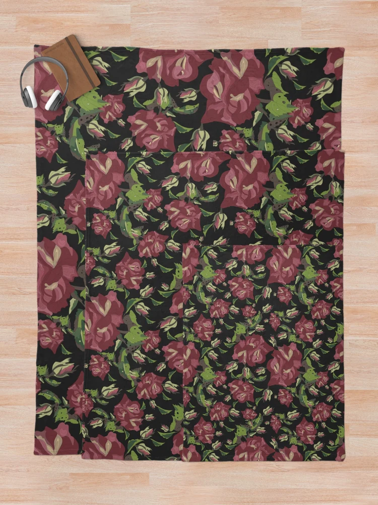 Thumbnail 5 of 6, Throw Blanket, Rose designed and sold by Rococodesigns.