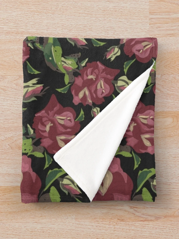 Thumbnail 3 of 6, Throw Blanket, Rose designed and sold by Rococodesigns.