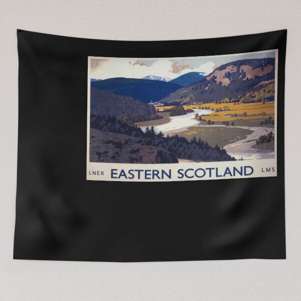 Item preview, Eastern Scotland vintage travel poster designed and sold by stickart-marek.