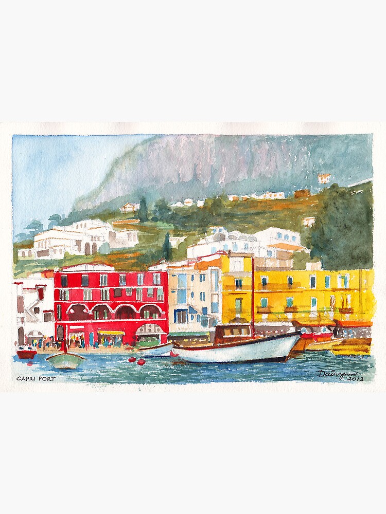 "Port of Capri, Italy" Art Print for Sale by daiwynn Redbubble