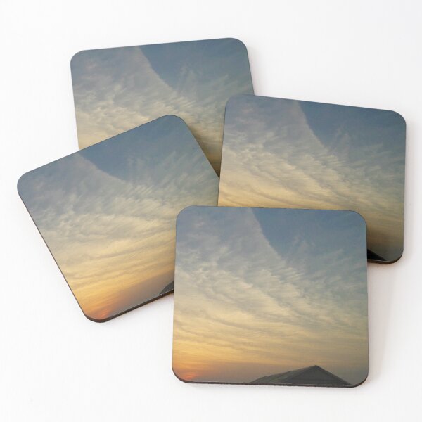 Item preview, Layered cloud pattern sunset sky designed and sold by PrakritiPrints.