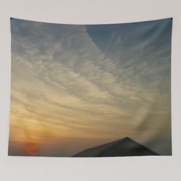Item preview, Layered cloud pattern sunset sky designed and sold by PrakritiPrints.