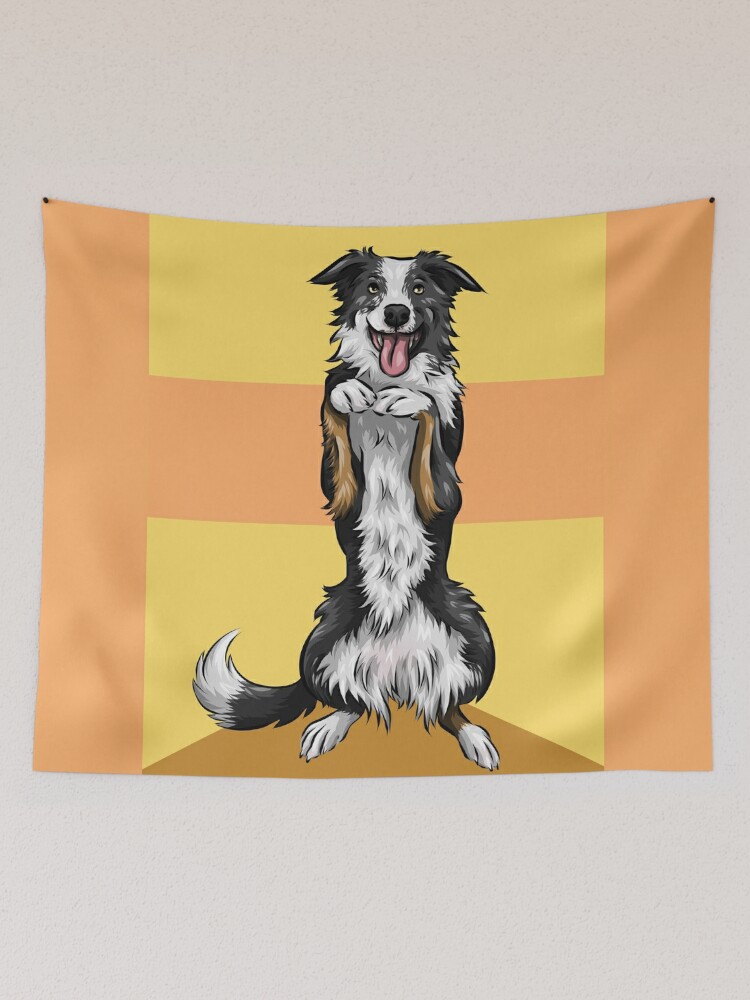 Border Collie Pet Dog Bath Mat Tricolour Doormat Living Room