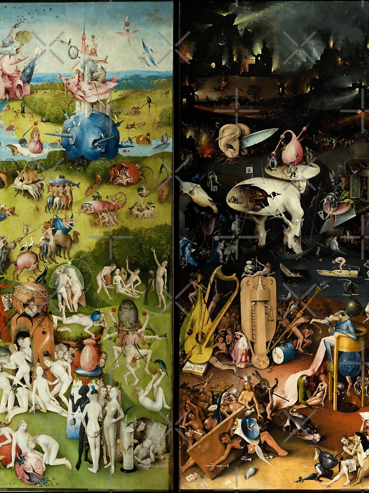 Disover Garden of Earthly Delights , Paradise and Hell by Hieronymus Bosch | Active T-Shirt 