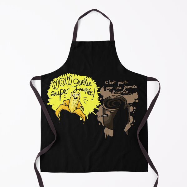 Item preview, Breakfast - banana VS coffee (white) designed and sold by Cedono.