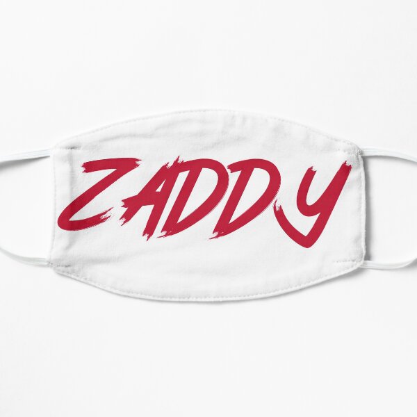 The ZADDY Print | Red Graphic, White Background Flat Mask
