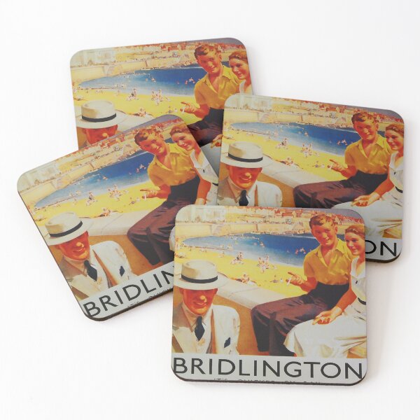 Item preview, Bridlington vintage travel poster designed and sold by stickart-marek.