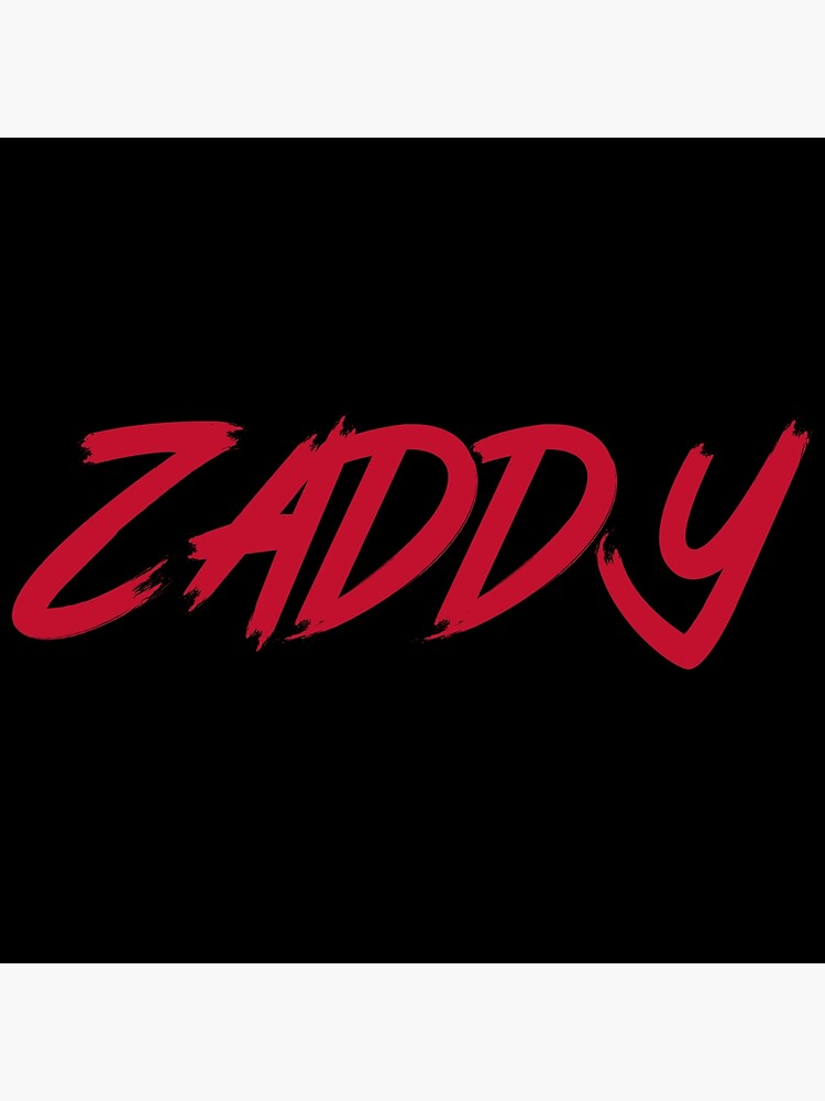 "The ZADDY Print Red Graphic, Black Background" Poster by litfarm