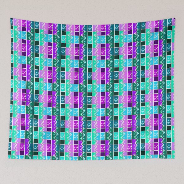 Item preview, Pink and blue swirly pattern designed and sold by Anteia.