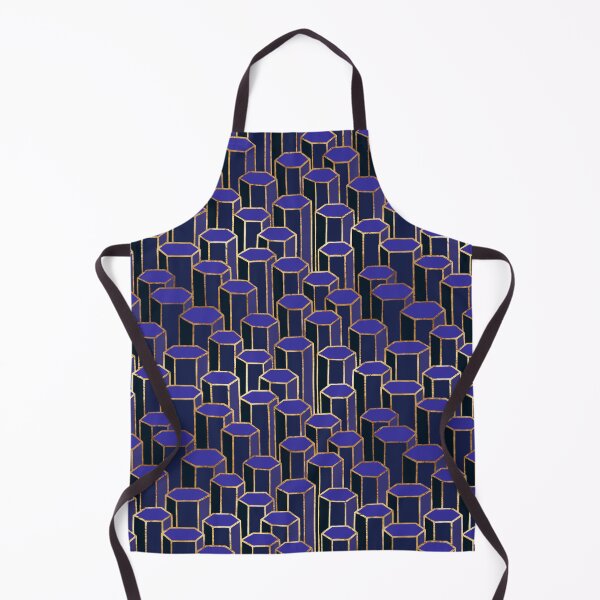 Item preview, Navy Blue Hexagonal Columns designed and sold by The Wellington Boot.