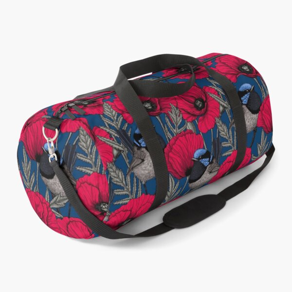 Item preview, Fairy wren and poppies designed and sold by Katerina Mitkova Kirilova.