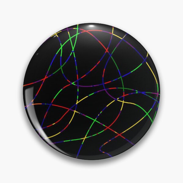 Abstract Threads, Rainbow Dapple Pin