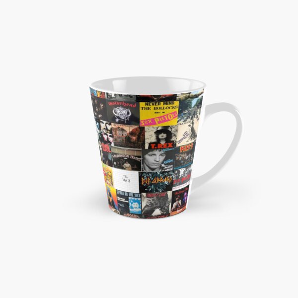 Rock Vinyl Collage Tall Mug