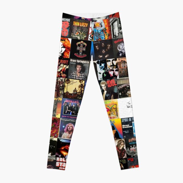 Rock Vinyl Collage Leggings