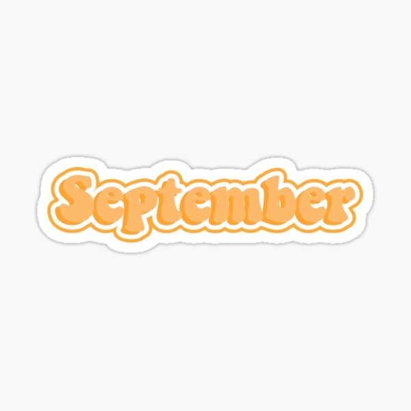 orange september Sticker