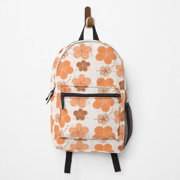 Item preview, abstract floral/flower print  - orange designed and sold by libbymercer.