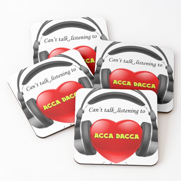 Item preview, Listening To AC/DC Acca Dacca Rock Fanart WallsofFame designed and sold by WallsOfFameAust.