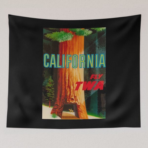 Item preview, California vintage travel poster designed and sold by stickart-marek.