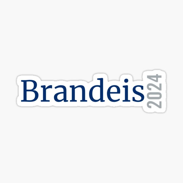 "Brandeis 2024 v2" Sticker by vnguyen4 Redbubble