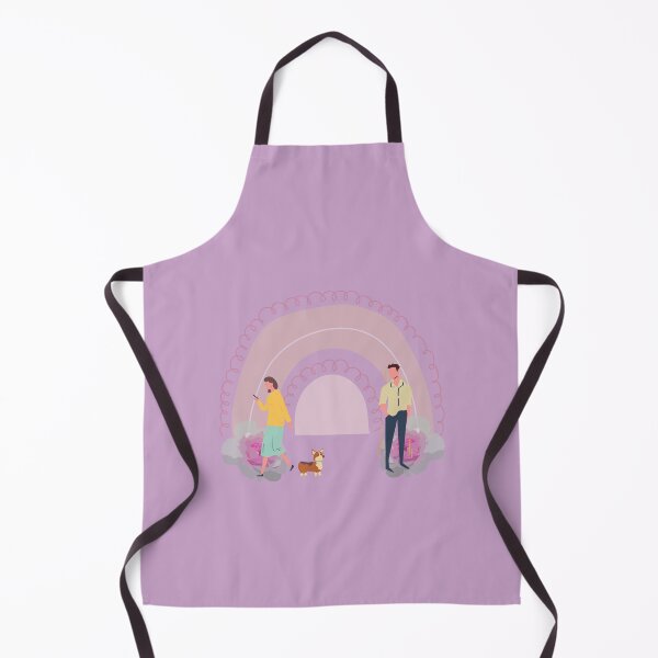 Item preview, Boy and Girl Purple Rainbow With Corgi designed and sold by writetyperr.
