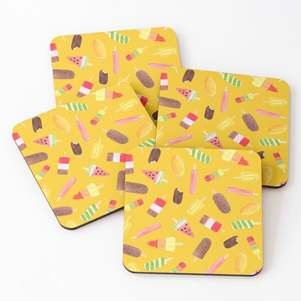 Artikelvorschau, Aquarell Ice Lollies // Sonnenschein entworfen und verkauft von The Wellington Boot.