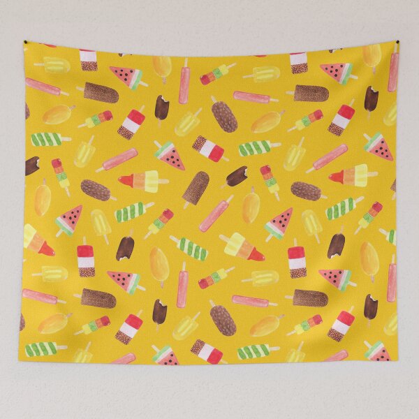 Artikelvorschau, Aquarell Ice Lollies // Sonnenschein entworfen und verkauft von The Wellington Boot.
