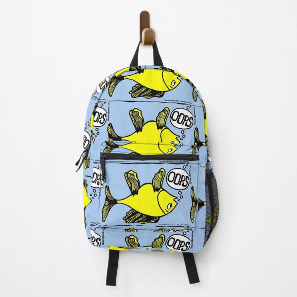Item preview, OOPS upside down fish funny cartoon designed and sold by FabSpark.
