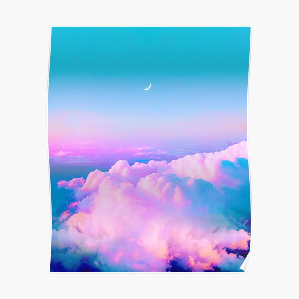 Bubblegum sky Poster