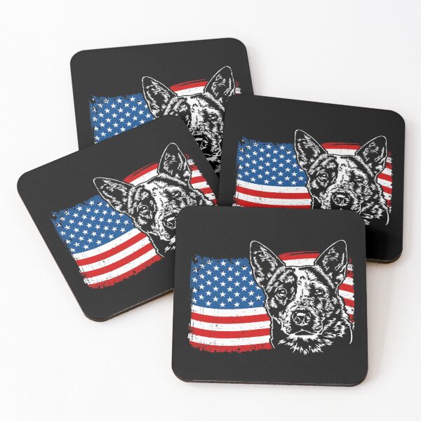 Item preview,  Dog lovers and / or breeders. Cattle Dog Heeler with American Flag. designed and sold by dogarts.