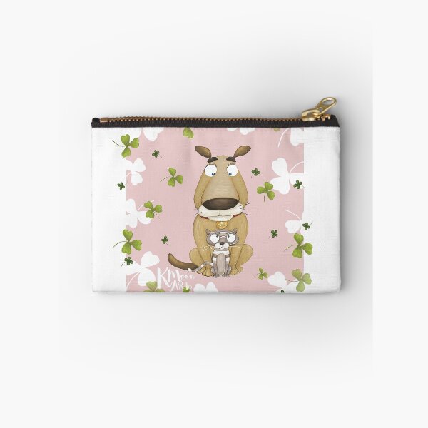 Item preview, Best Friends (Dog & Cat) Pink designed and sold by kmoonart.