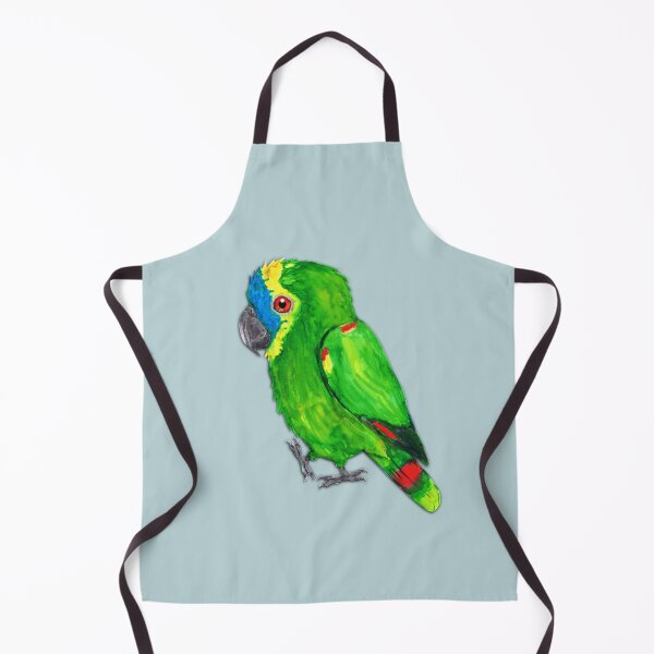 Item preview, Turquoise-fronted amazon watercolor painting designed and sold by Bwiselizzy.