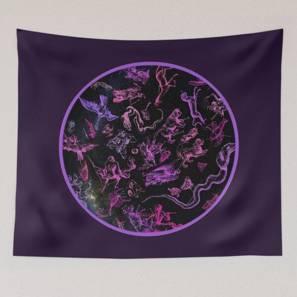 Item preview, Northern Constellations Map (pink!) designed and sold by Pablo Carlos Budassi.