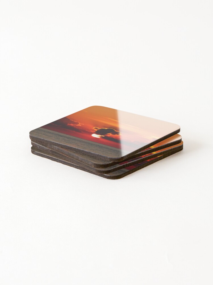 Thumbnail 4 of 5, Coasters (Set of 4), Crepuscular Rays designed and sold by Jen-Perry.
