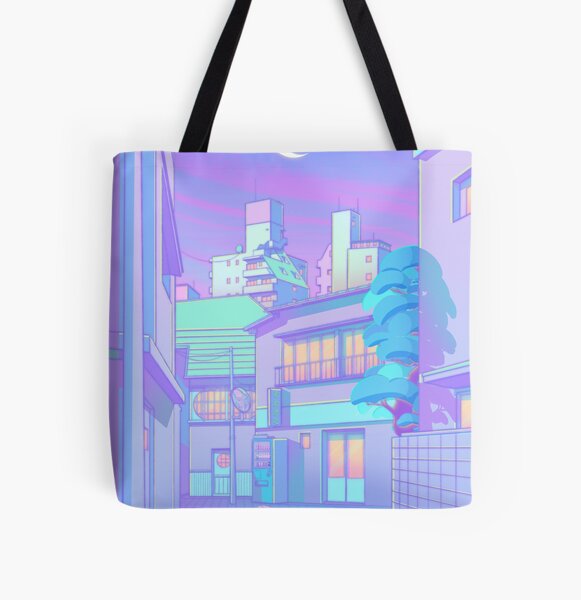 Night in Utopia Tote bag doublé