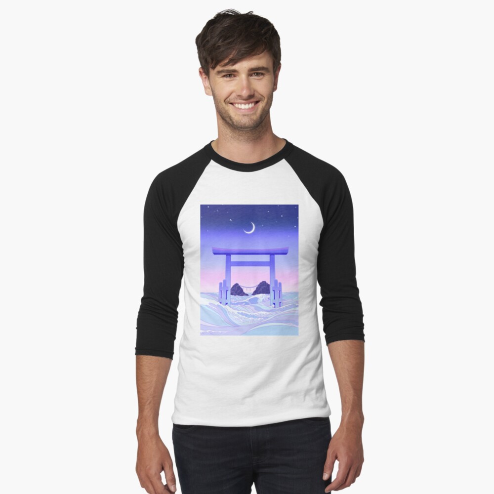 Vista previa del artículo con la obra «Camiseta ¾ estilo béisbol», diseñado y vendido por EloraPautrat.