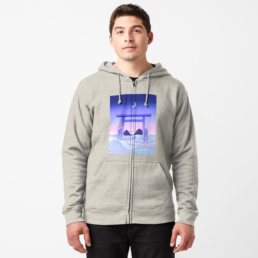 Vista previa del artículo con la obra «Sudadera con capucha y cremallera», diseñado y vendido por EloraPautrat.