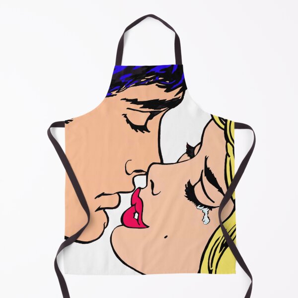 The Kiss of Pop art Apron