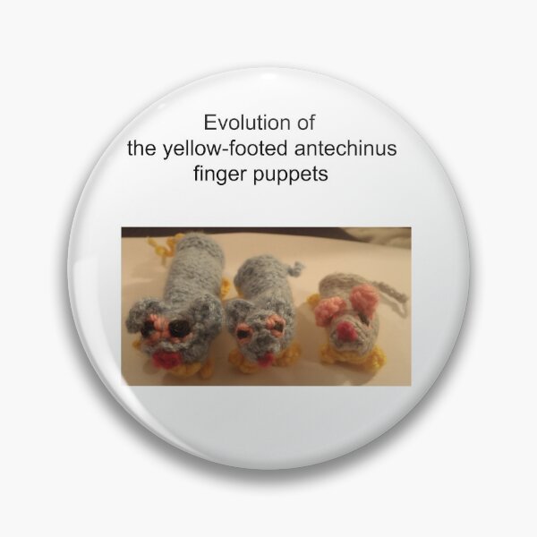 Item preview, Evolution of the yellow-footed antechinus finger puppets designed and sold by HaniaAnia.