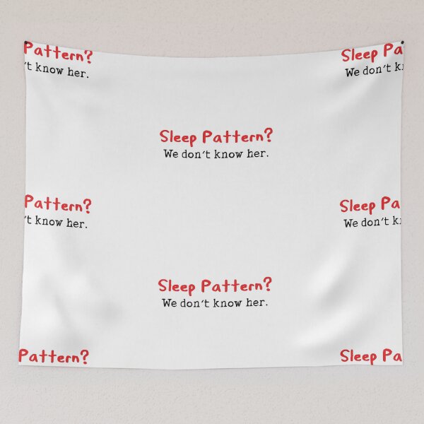Item preview, Sleep pattern funny quote designed and sold by Prerana Jain.