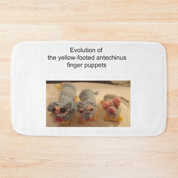 Item preview, Evolution of the yellow-footed antechinus finger puppets designed and sold by HaniaAnia.
