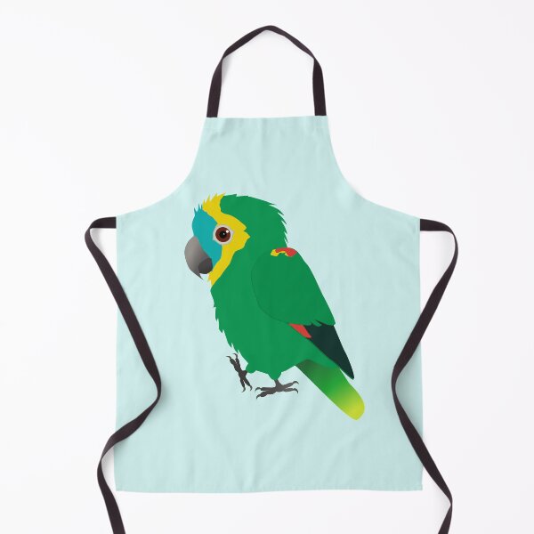Item preview, Turquoise-fronted amazon digital vector illustration designed and sold by Bwiselizzy.