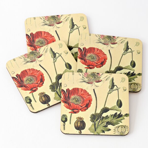 Item preview, antique white poppy restored designed and sold by mystic lady vintage art and fashion designs.