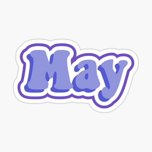 indigo may Sticker